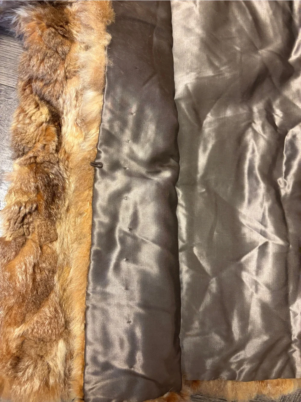 Vintage M. Solomon Sz S Patchwork Rabbit Fur Jacket Coat 70s 80s EXCELLENT!